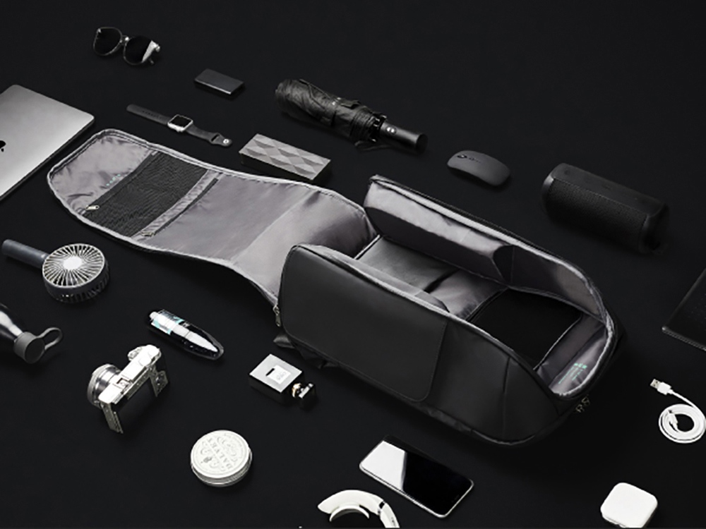 Атикражный рюкзак FlipPack для ноутбука 15.6, черный-10