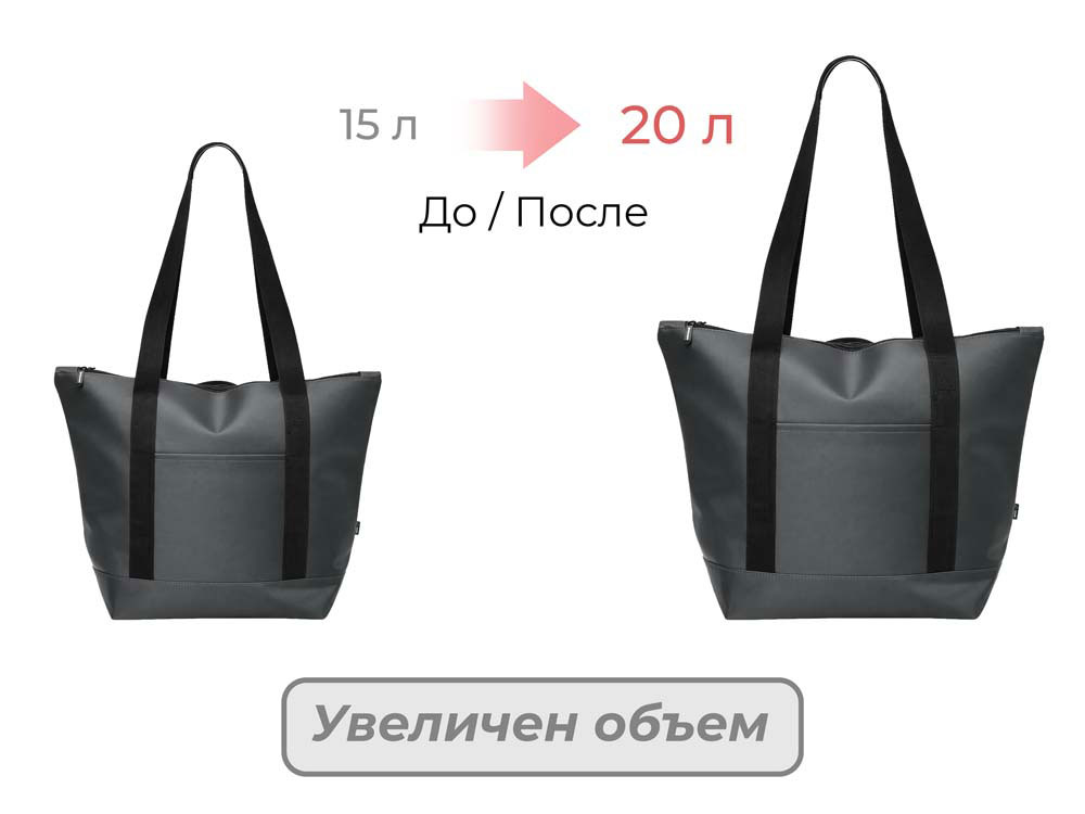 Сумка-холодильник Cool XL с двумя лямками на плечо, темно-серый-1