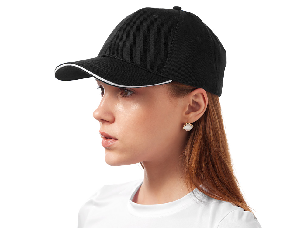 Бейсболка Cancun, черный/белый-2