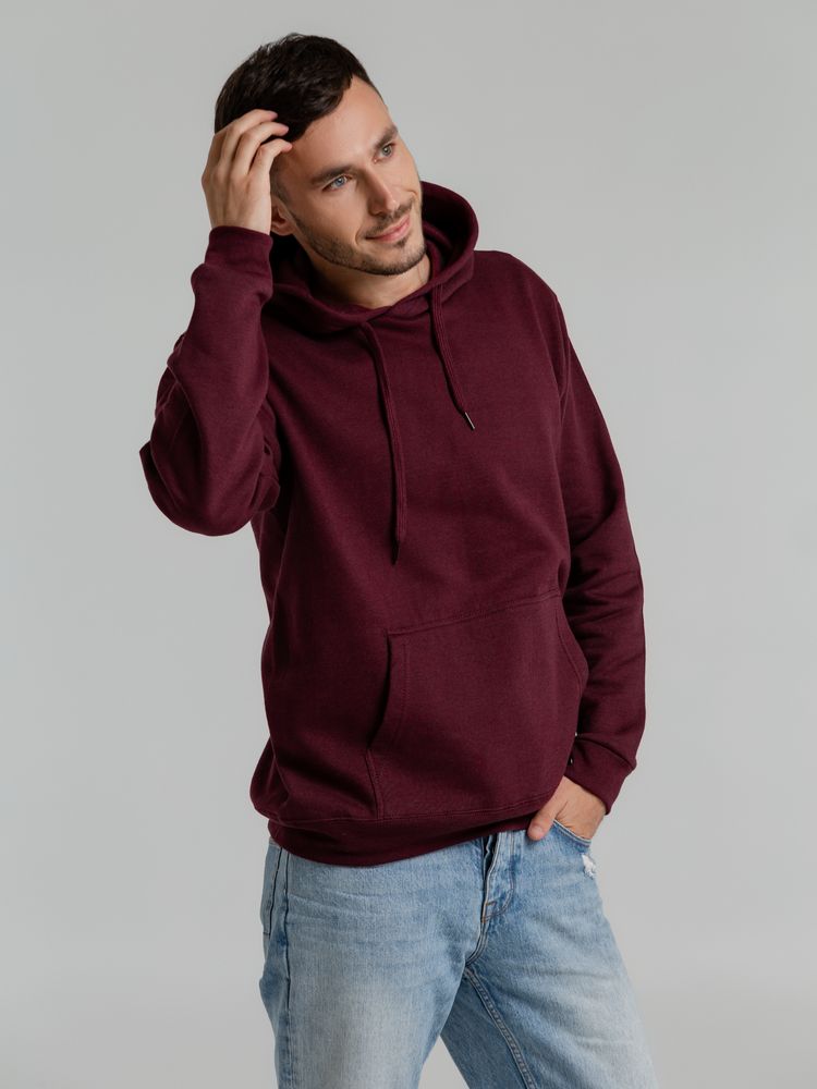 Толстовка с капюшоном Snake II бордовая-6