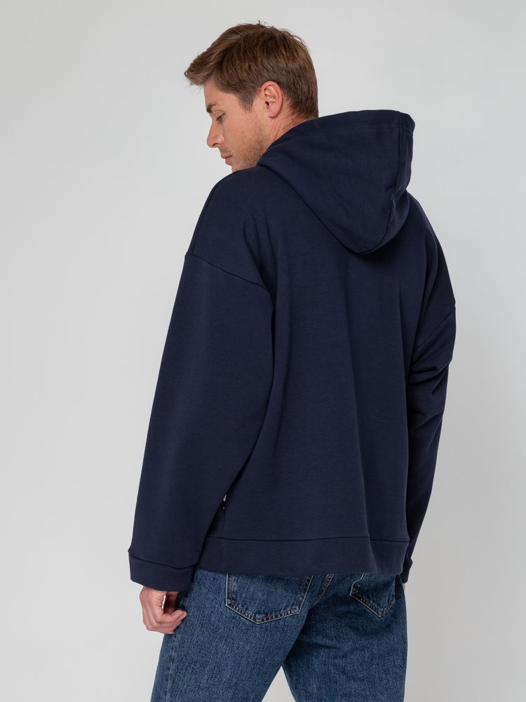 Худи унисекс оверсайз Seamark, темно-синее-4