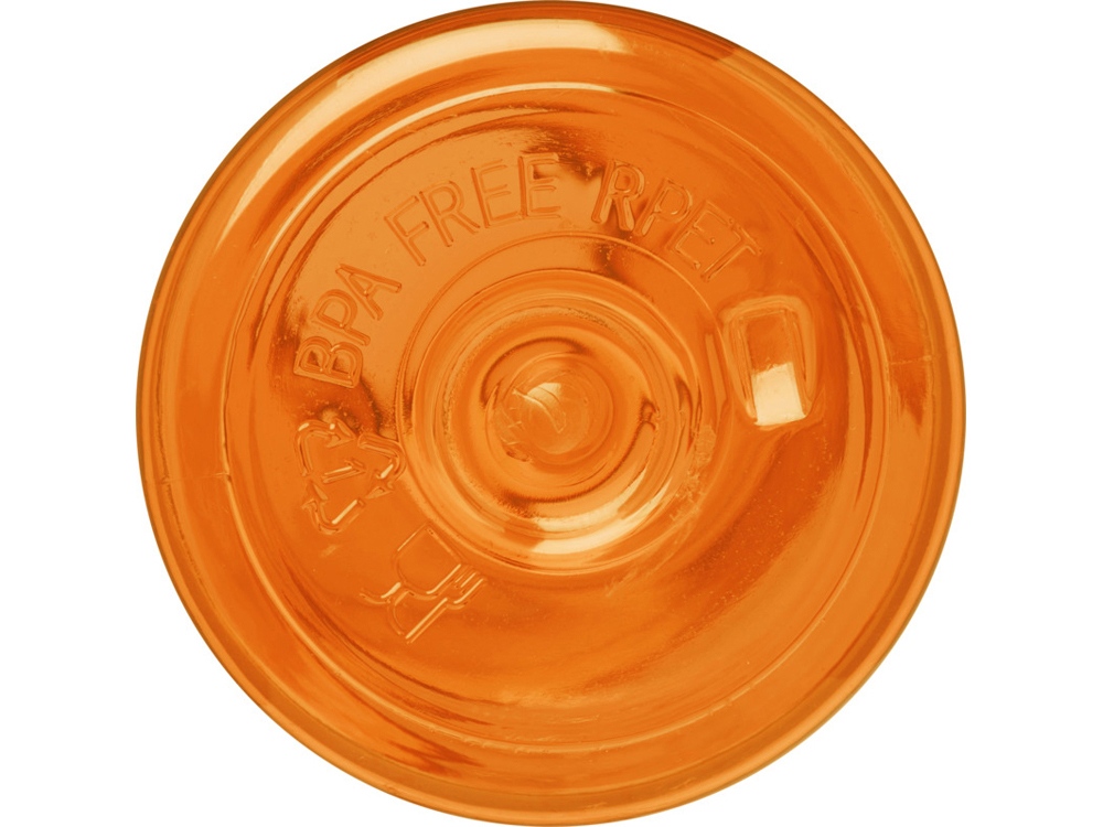 Бутылка для воды Sky/Скай из переработанной пластмассы объемом 650 мл - Оранжевый-3