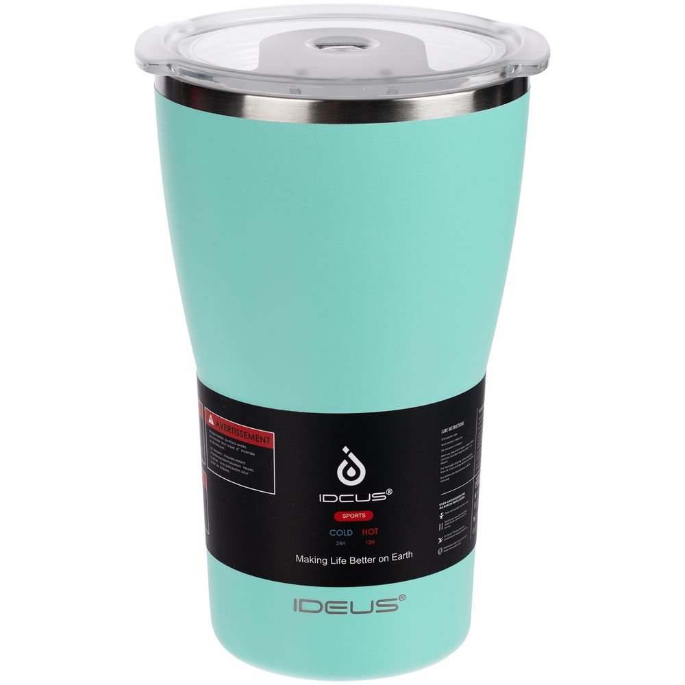 Термостакан Sapporo, бирюзовый-4