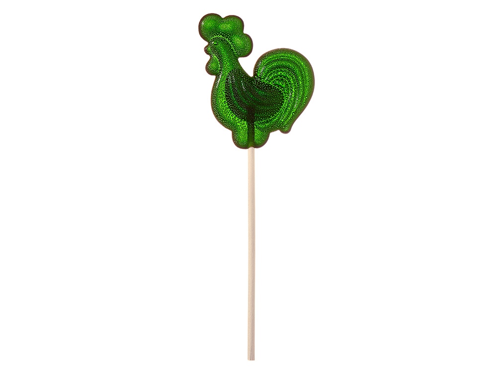 Леденец Петушок, зеленый со вкусом яблока, 21 гр.-0