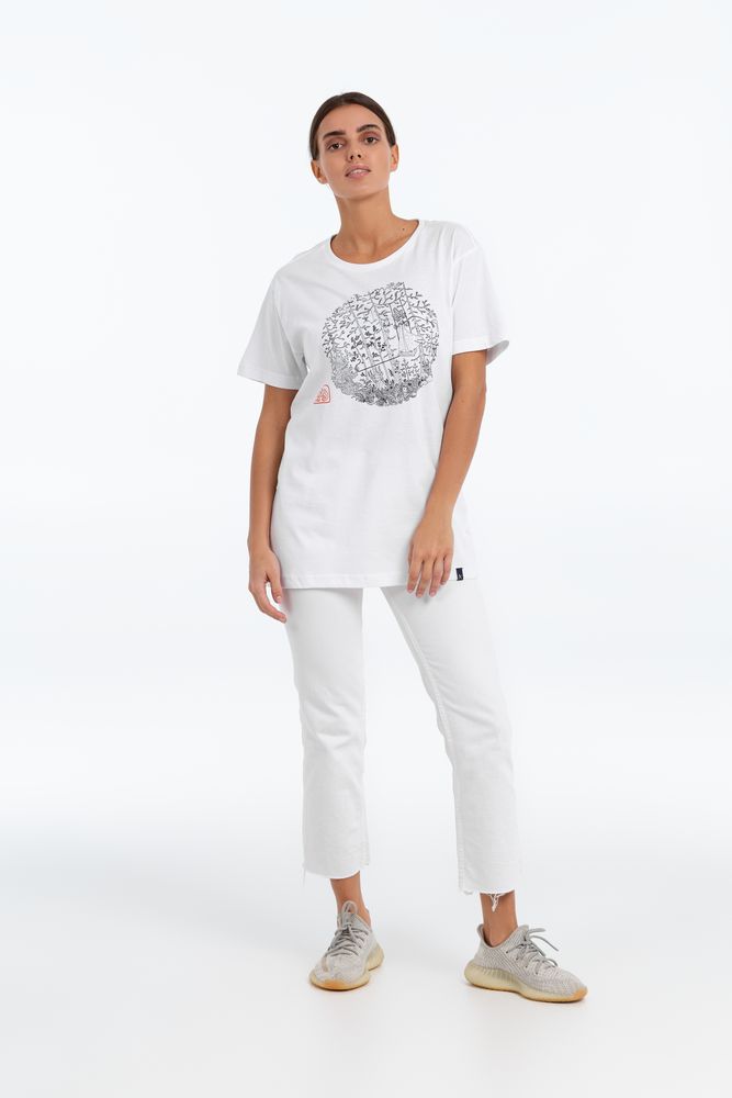 Футболка «Качели», белая-4