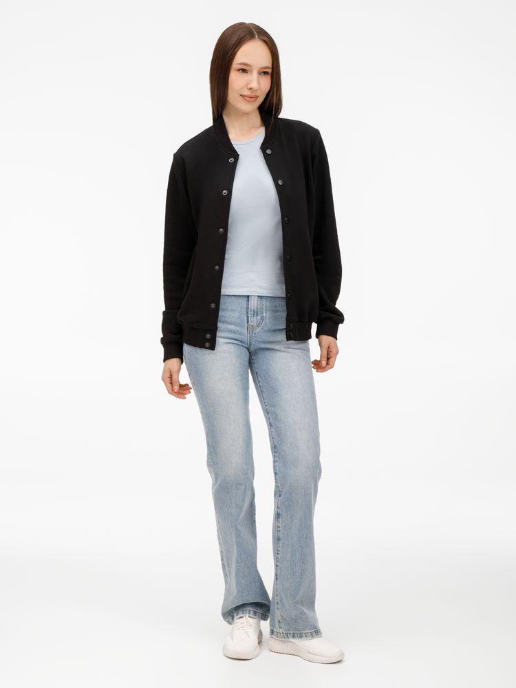 Бомбер унисекс Nuppu, черный-5