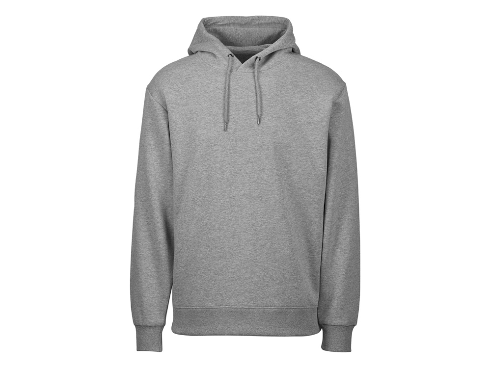 Толстовка с капюшоном оверсайз Lisbon унисекс, серый меланж-10