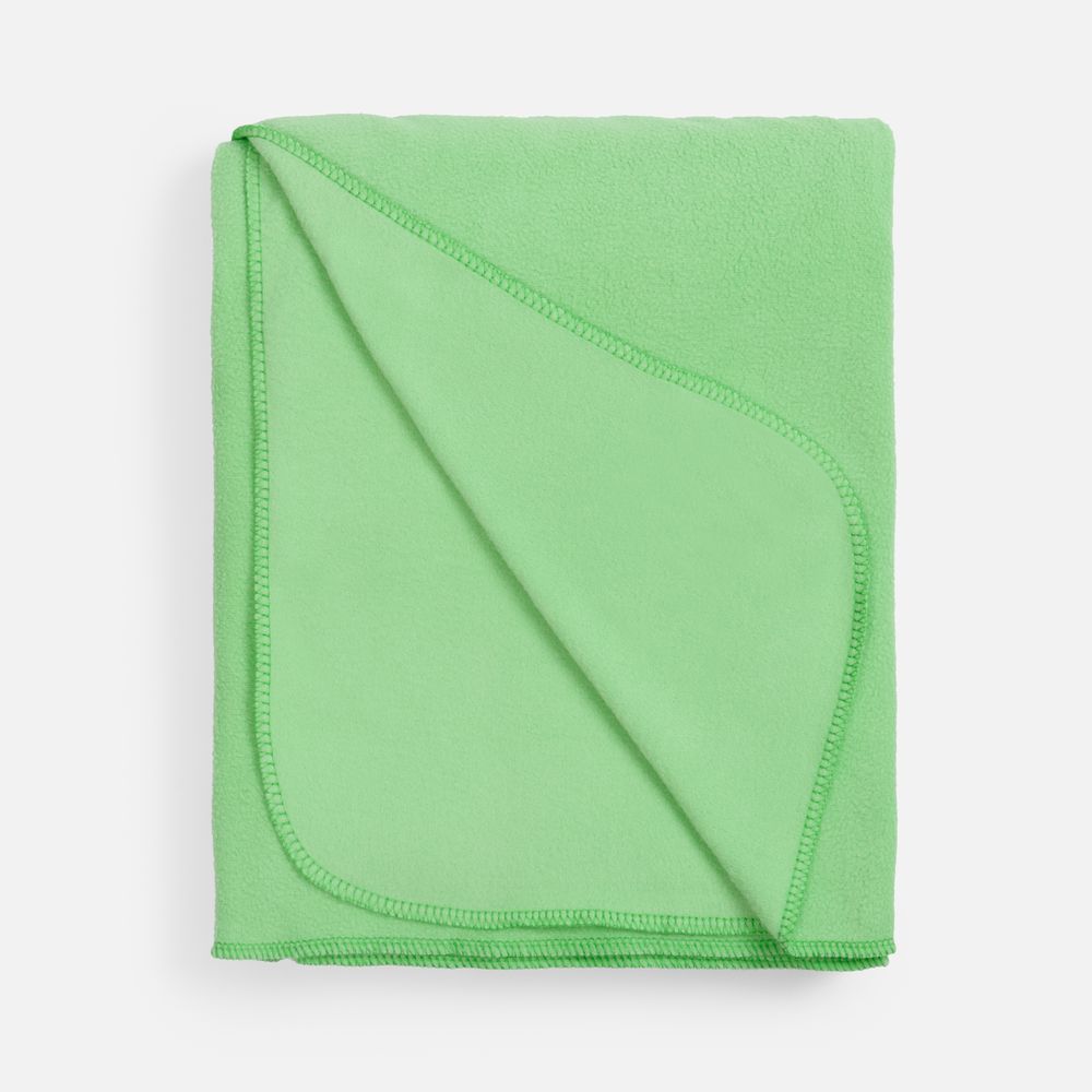 Флисовый плед Warm&Peace, светло-зеленый-2