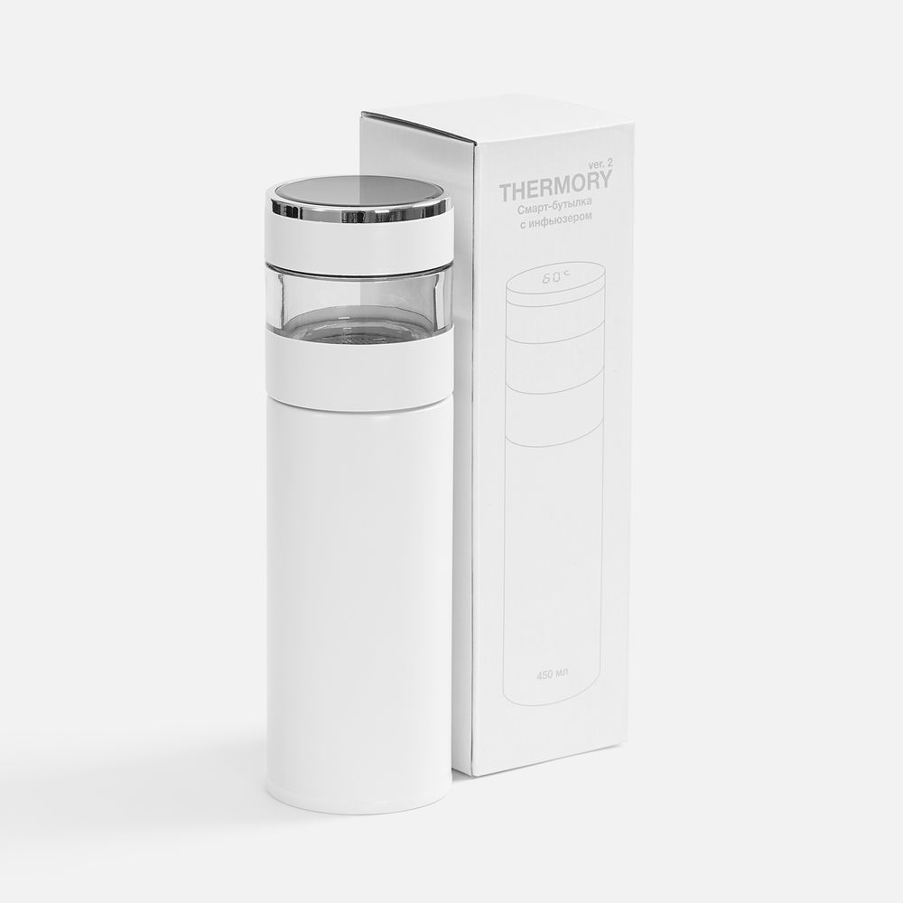 Смарт-бутылка с инфьюзером Thermory ver.2, белая-3