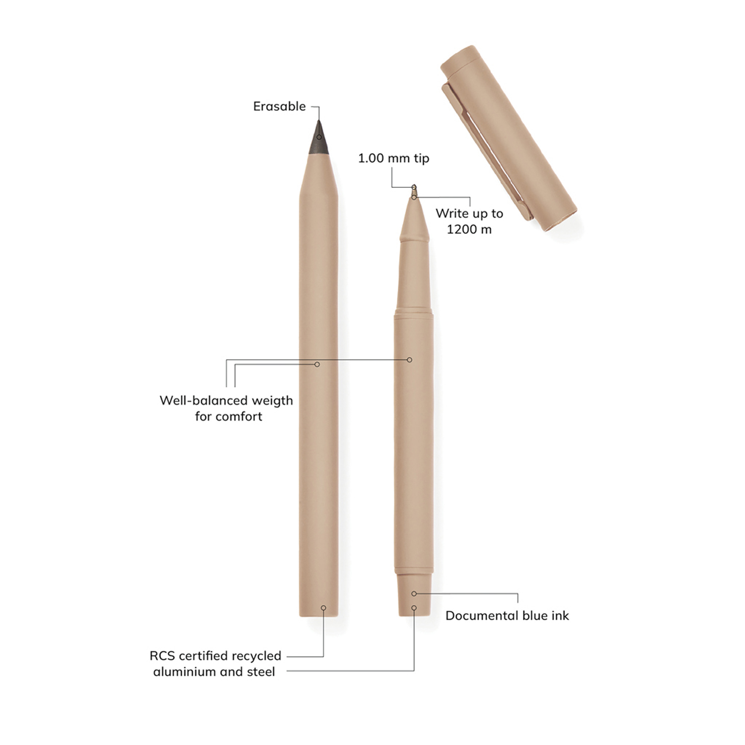 Набор из ручки и вечного карандаша VINGA Baltimore-4