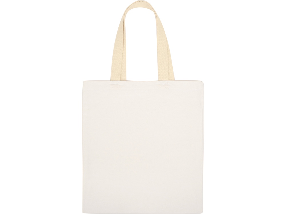 Сумка для шопинга Steady из хлопка с парусиновыми ручками, 260 г/м2, белый-3