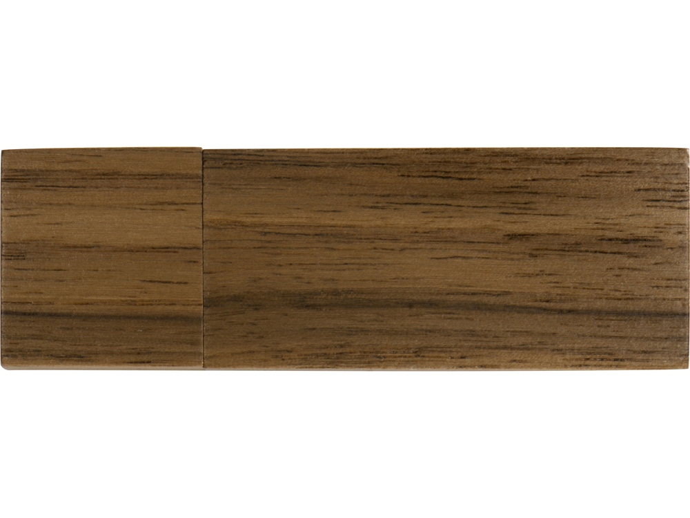 Флеш-карта USB 2.0 16 Gb Woody с магнитным колпачком, темное дерево-2