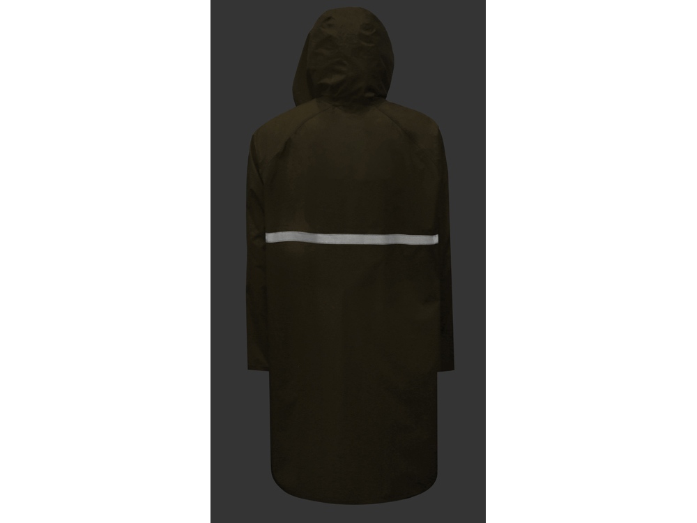 Длинный дождевик Lanai  из полиэстера со светоотражающей тесьмой, молочный-5