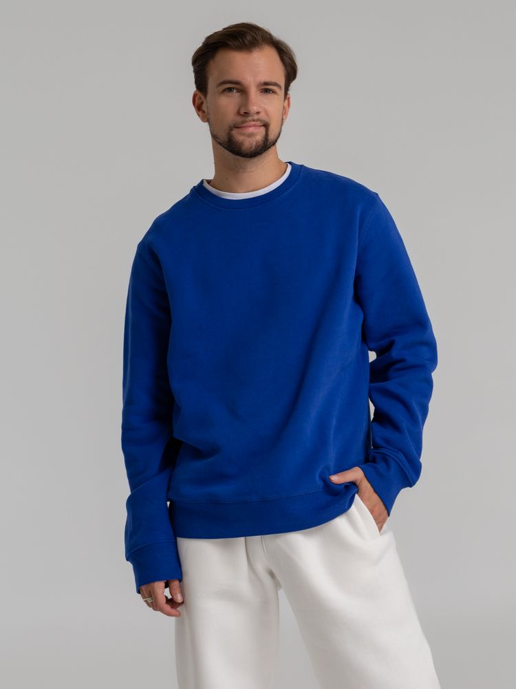 Свитшот унисекс King, ярко-синий-4