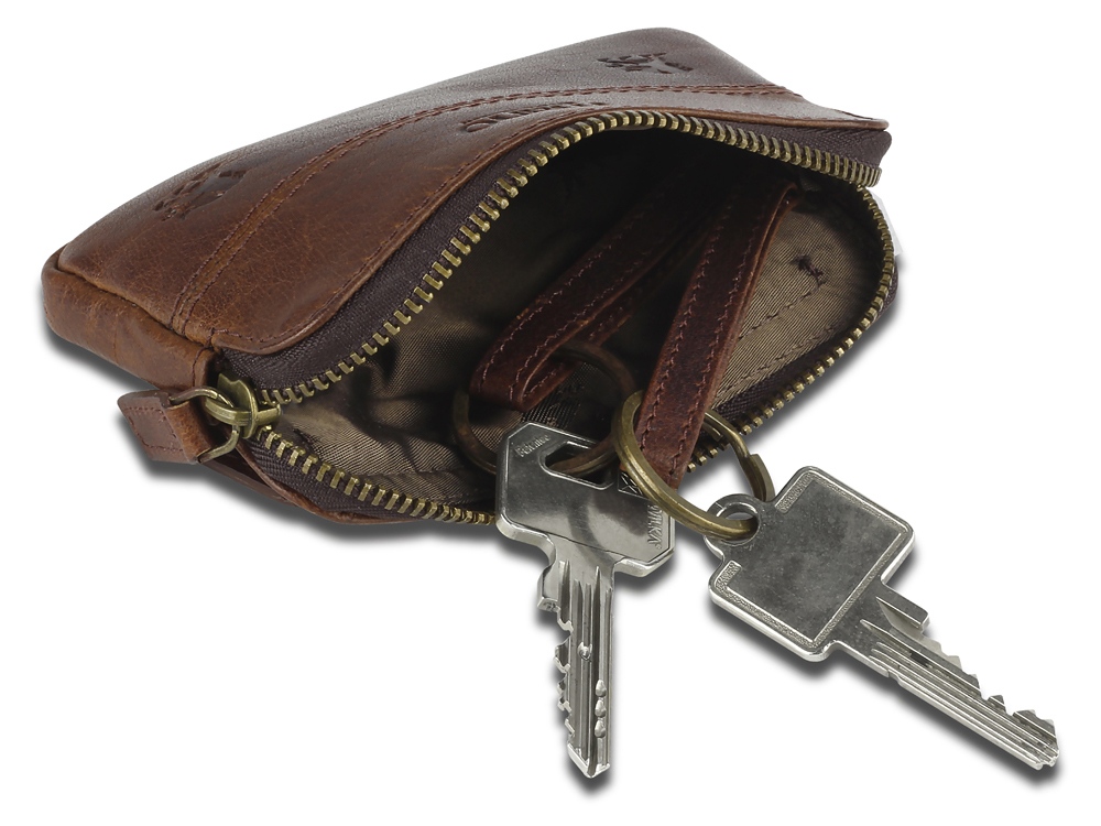 Ключница Mano Don Leon, натуральная кожа в коричневом цвете, 12 х 7 см-6
