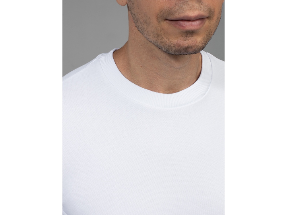 Толстовка втачной рукав. Модель 1 (Футер петлевой) (Размер 46-176, Цвет Белый)-5