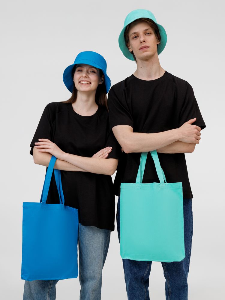 Холщовая сумка Avoska, бирюзовая-3