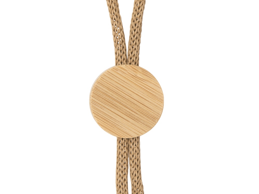 Ланъярд из бумаги с бамбуковой плашкой Franklinia, натуральный-1