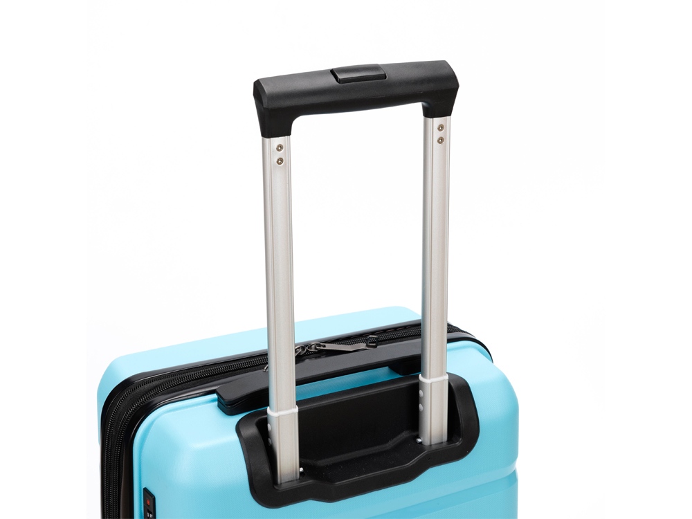 Чемодан TORBER В Отпуск, бирюзовый, полипропилен, 33 х 22 х 53 см, 35 л-3