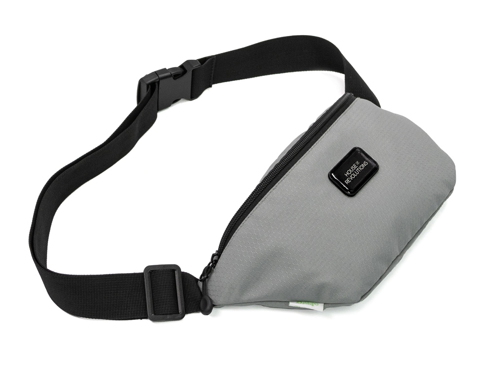 Универсальная водостойкая сумка на пояс Bumble из переработанного пластика, серый-8