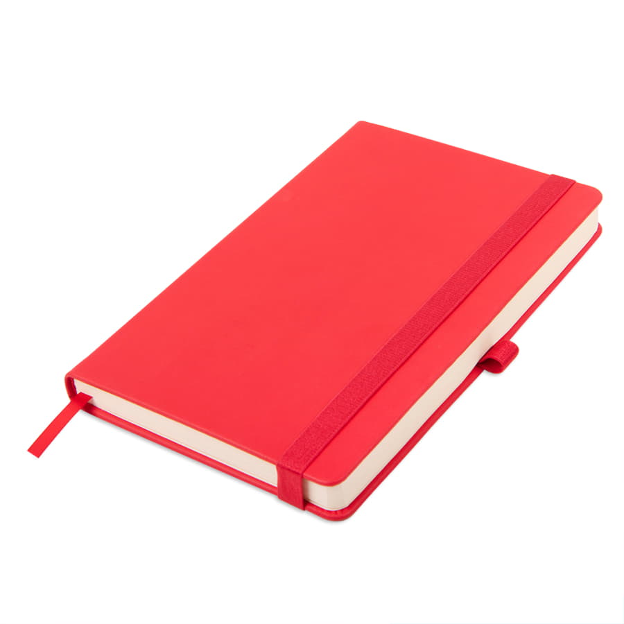 Ежедневник недатированный HAMILTON, A5, алый, кремовый блок, красный-5