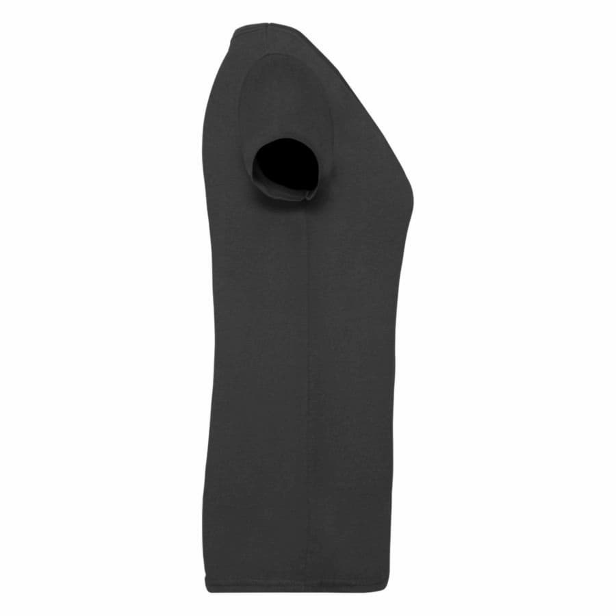 Футболка женская "Lady-Fit V-Neck T", черный-2