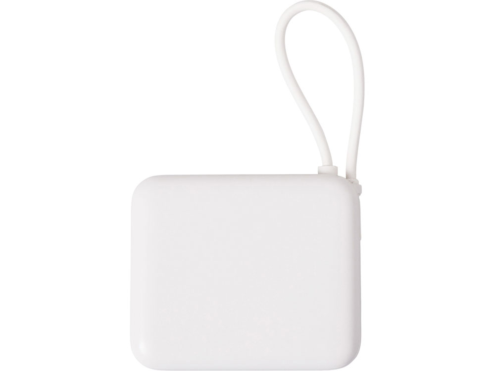 Внешний аккумулятор со встроенным кабелем Liri, QC/PD, 10000 мАч, теплый белый-3