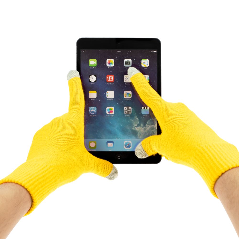 Перчатки сенсорные Urban Flow, желтые-3