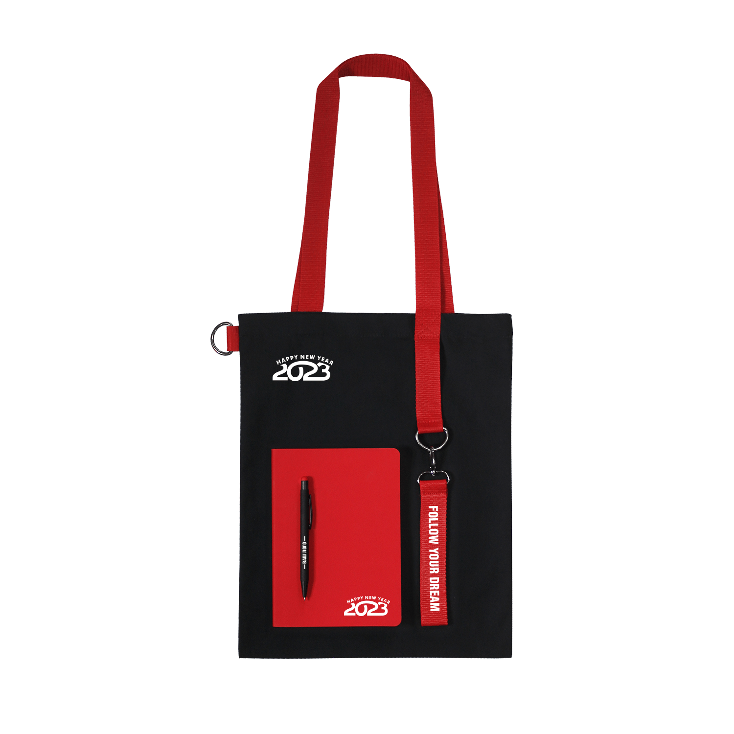 Набор Bplanner casual (чёрный с красным)-4