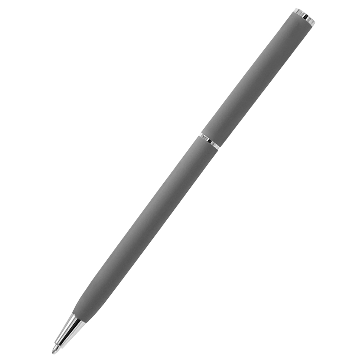 Ручка металлическая Tinny Soft софт-тач, Серый-3