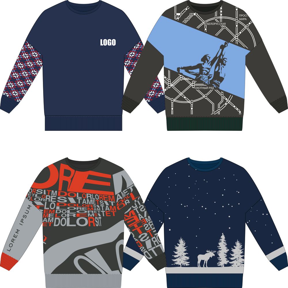 Свитер оверсайз на заказ Tricksy Net, акрил-0