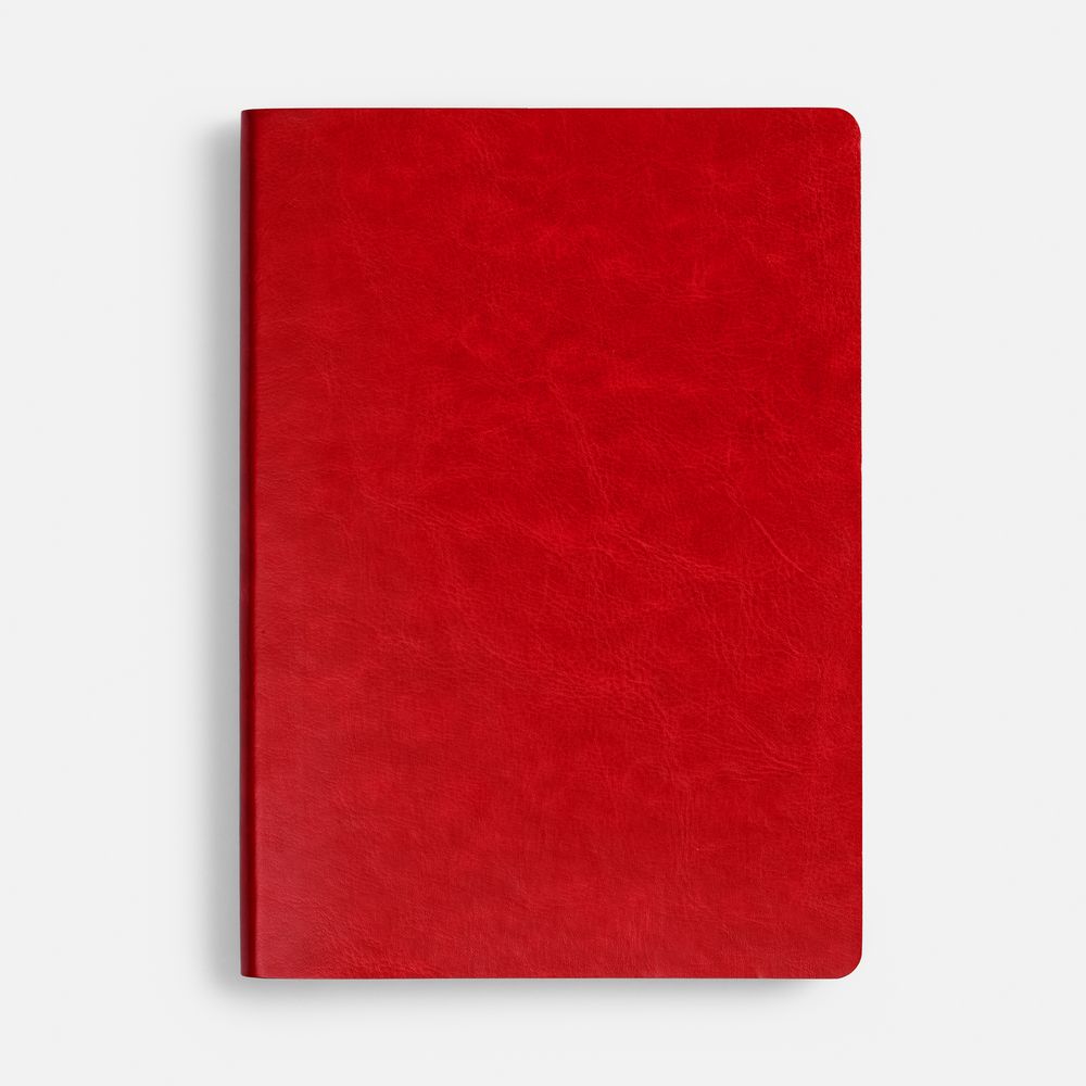 Ежедневник Nebraska Flex, недатированный, красный с серебристым-4