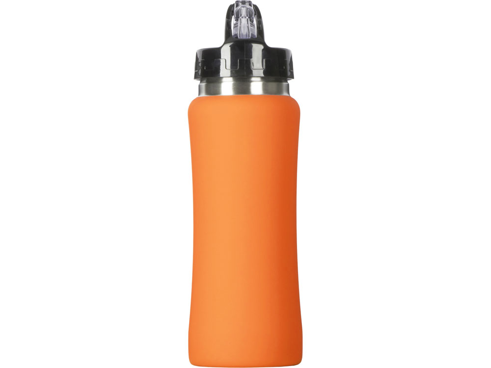Бутылка для воды Bottle C1, сталь, soft touch, 600 мл, оранжевый-3