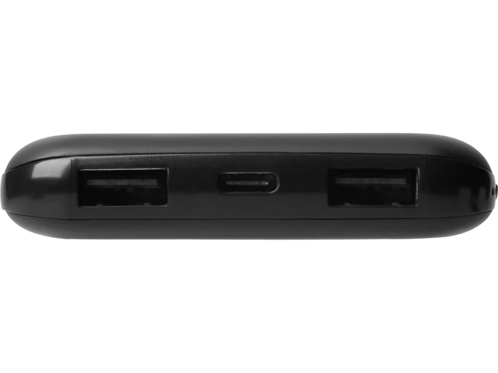 Набор из внешнего акуумулятора и универсального кабеля с подсветкой лого Reserve LED, 10000mAh, черный-8