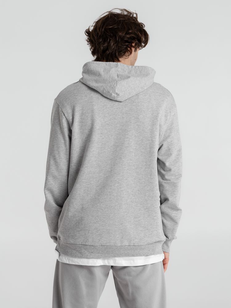 Толстовка с капюшоном унисекс Hoodie, серый меланж-6