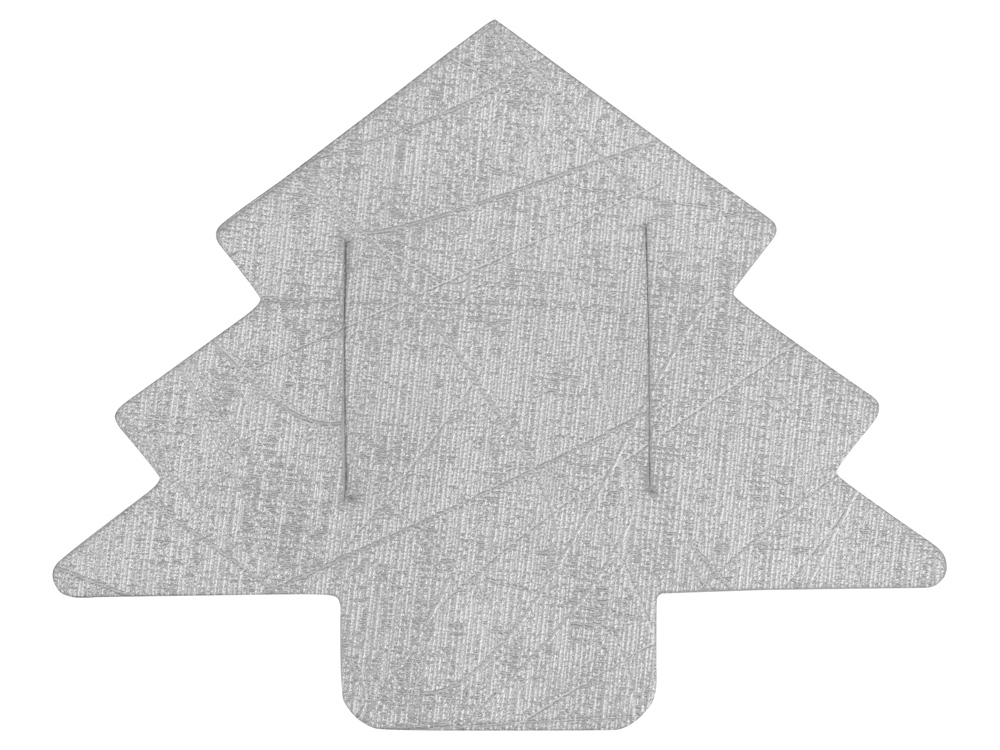 Новогодняя бирка для пледов Елочка, серебристый-5