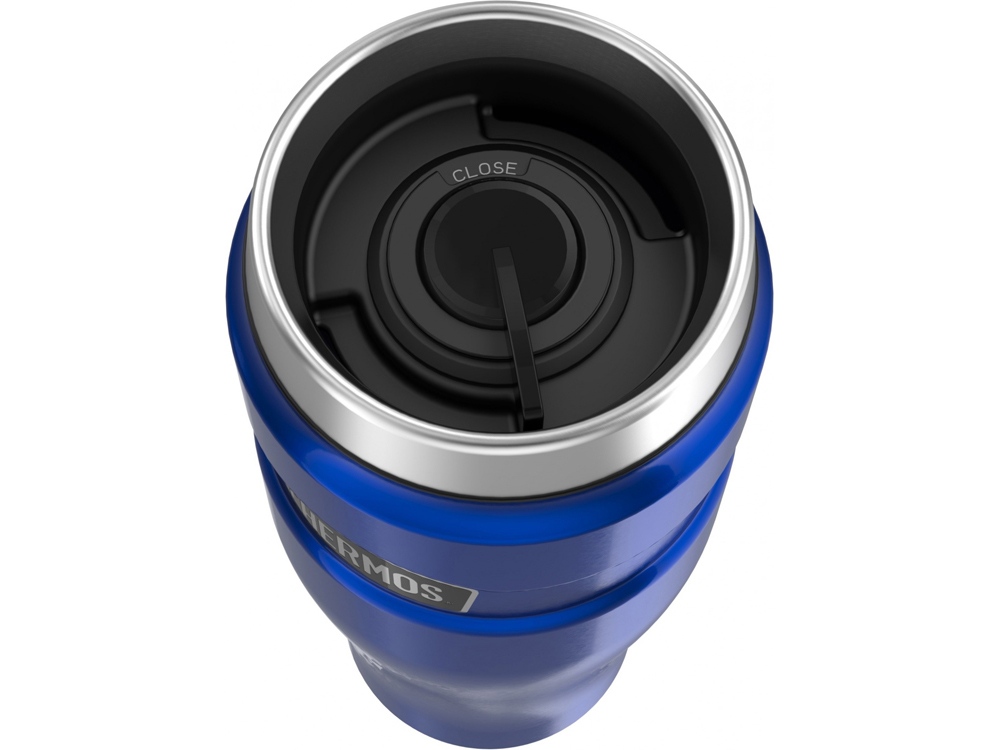 Кружка-термос из нерж. стали тм THERMOS SK1005BL 0.47L, синий-3