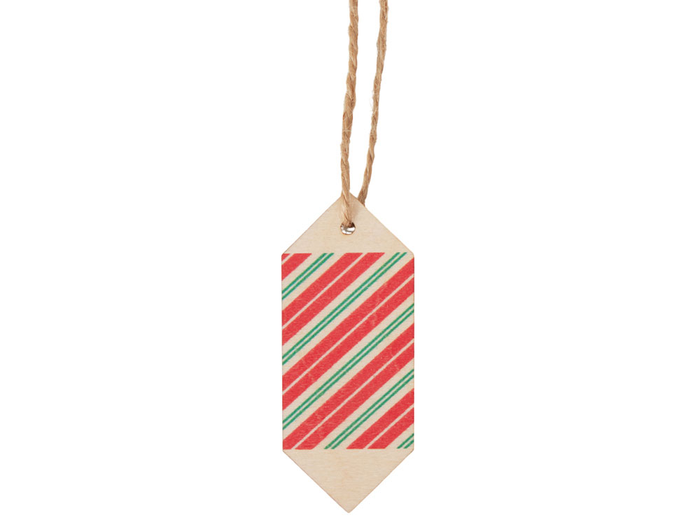 Ёлочная подвеска конфета из фанеры-1