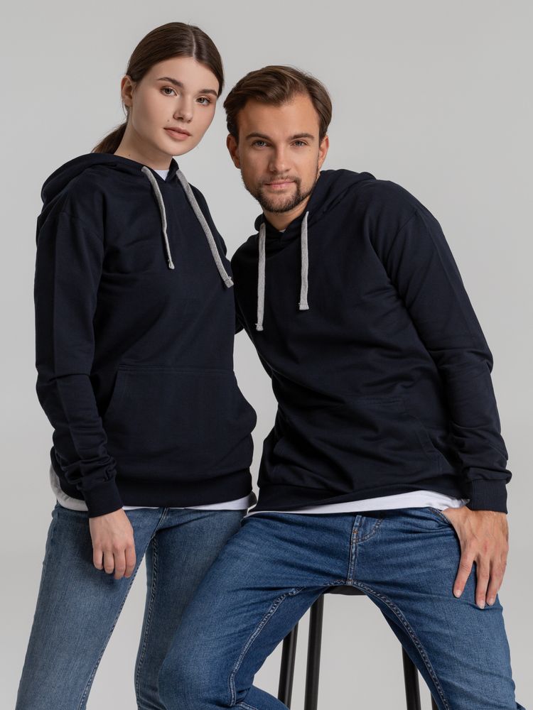 Толстовка с капюшоном Unit Kirenga, темно-синяя-5