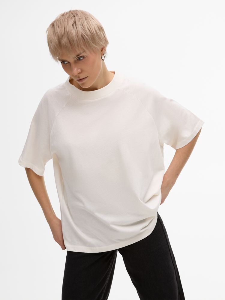 Футболка унисекс оверсайз T2, молочно-белая-4