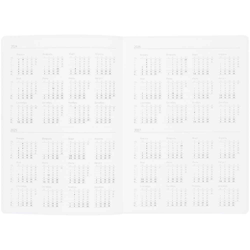 Ежедневник Vale, недатированный, бирюзовый-4