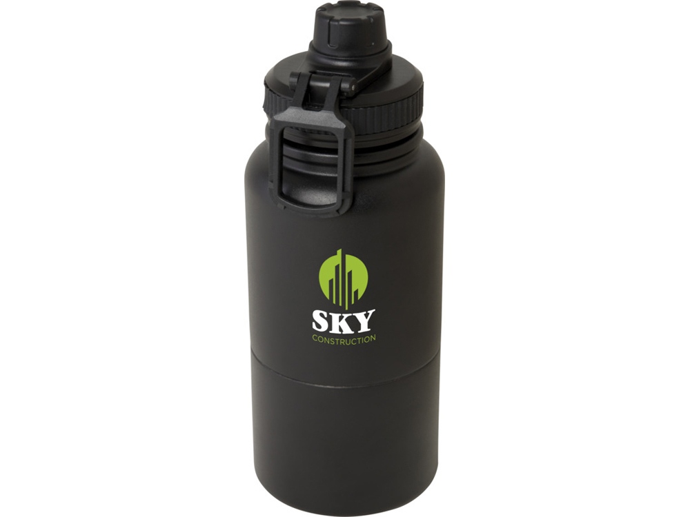 Dupeca бутылка-термос для воды из нержавеющей стали, сертифицированной по стандарту RCS, объемом 840 мл - Черный-5