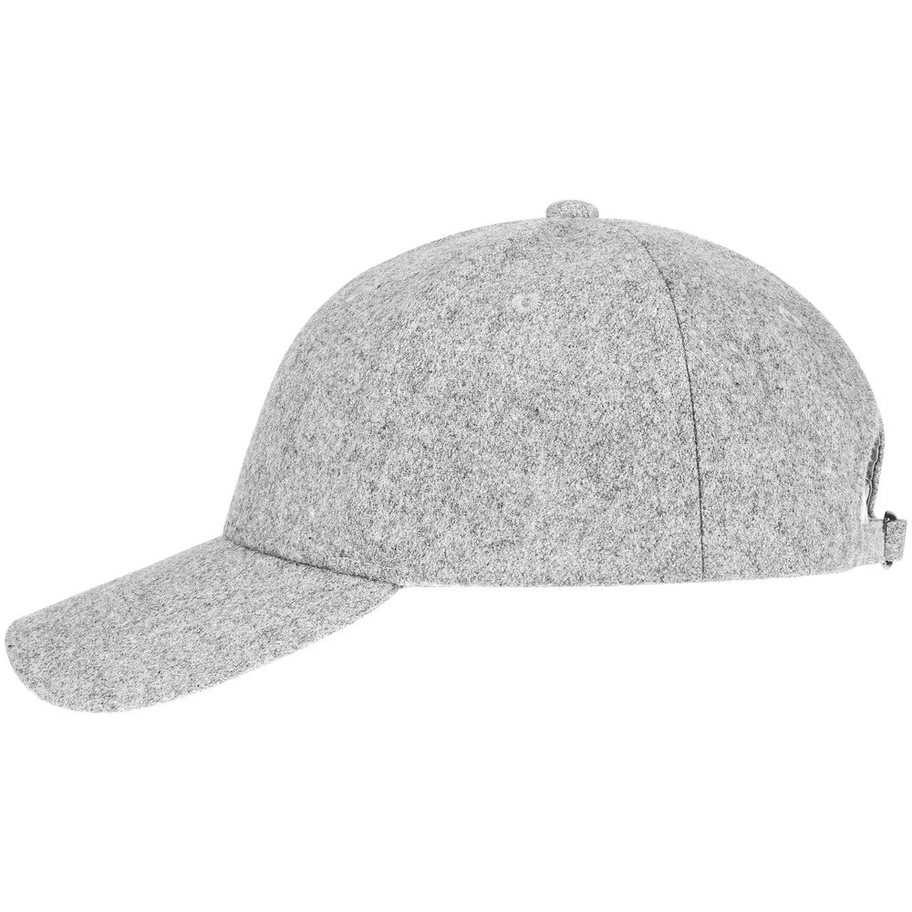Бейсболка Woolridge, серый меланж-1