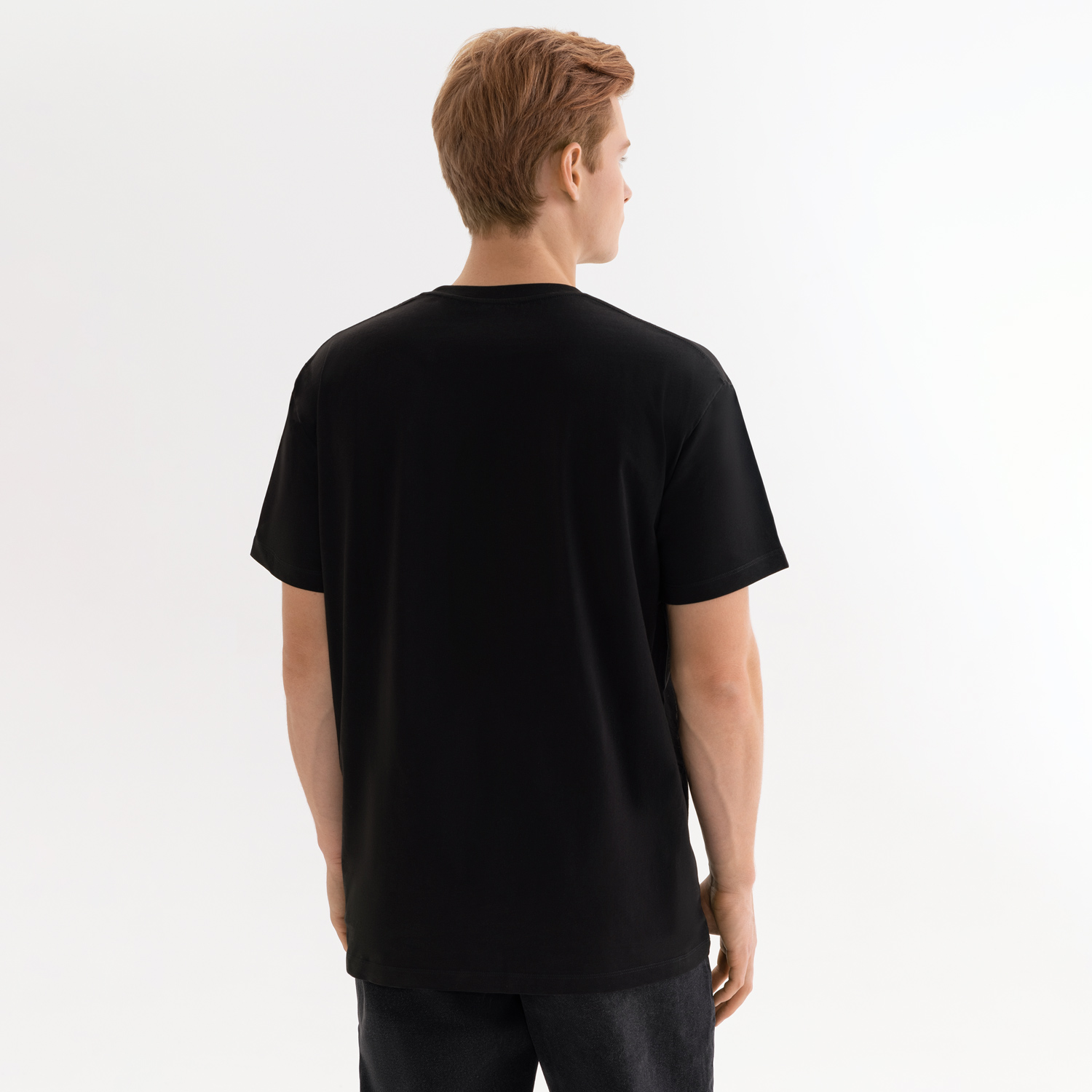 Футболка унисекс Крис (Kris), 150 гр., черная-3