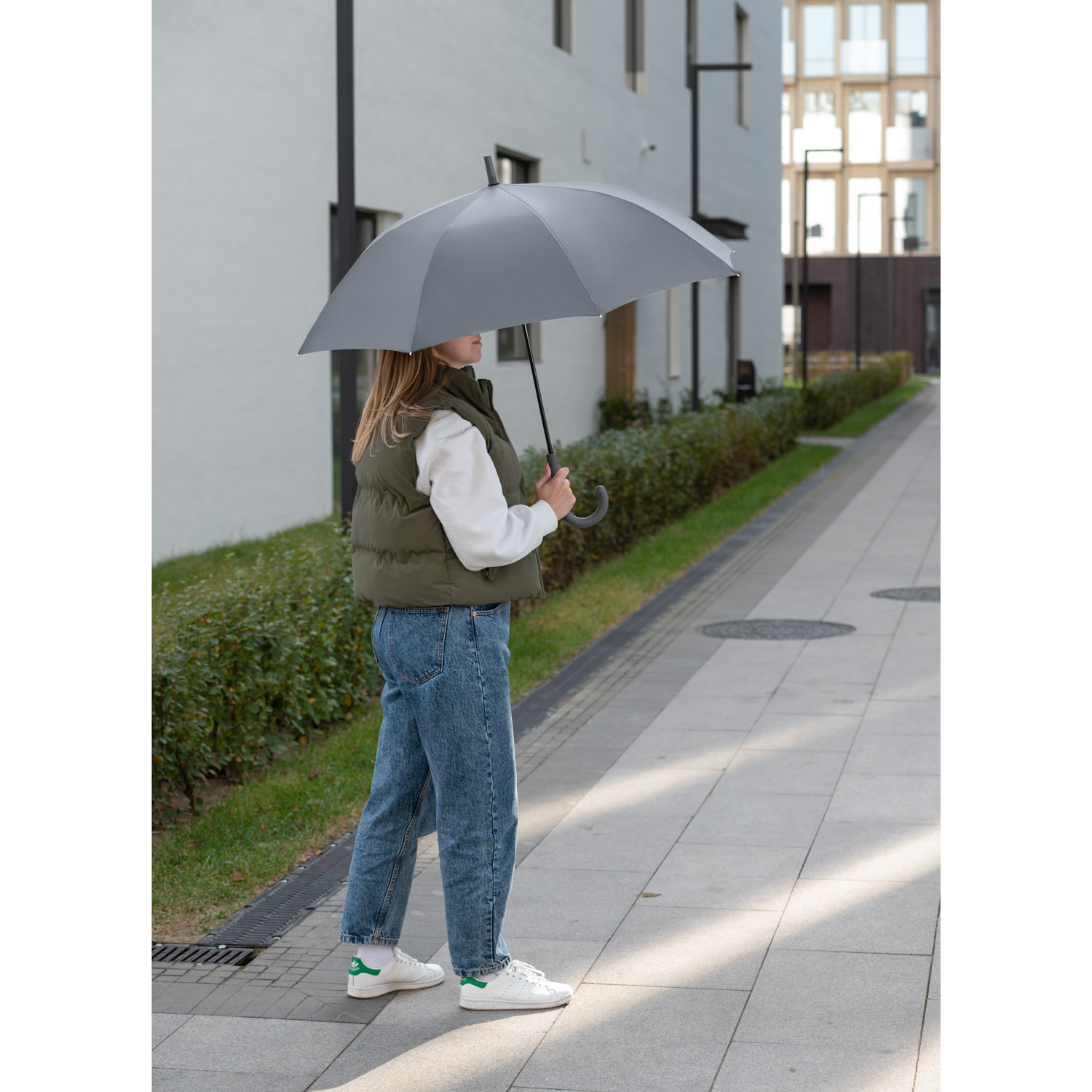 Зонт-трость Phantom, серый-11