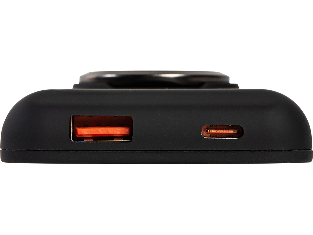 Магнитный беспроводной внешний аккумулятор MagnetIQ, 5000 mah, 10 W, черный-12