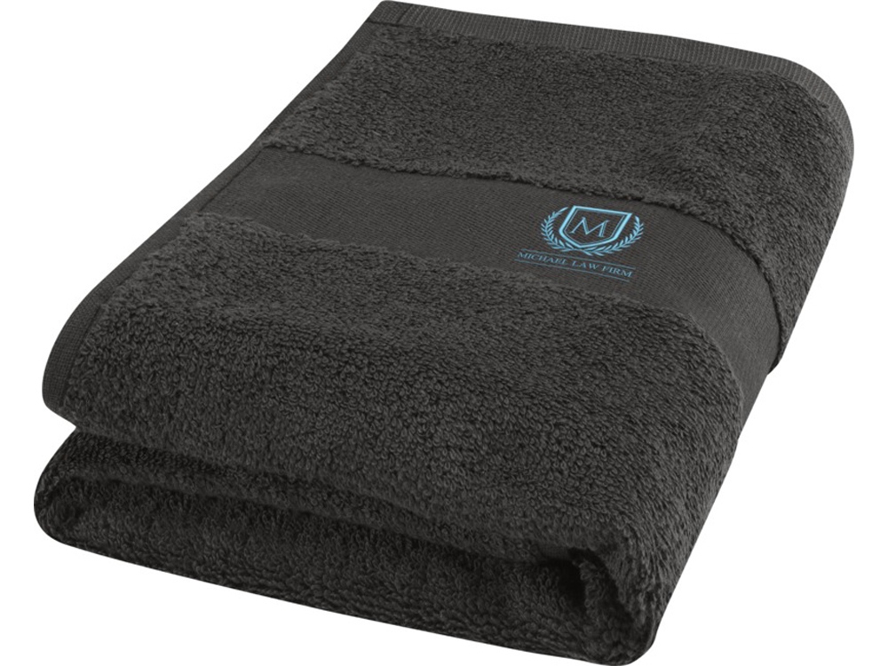 Хлопковое полотенце для ванной Charlotte 50x100 см с плотностью 450 г/м2, антрацит-3