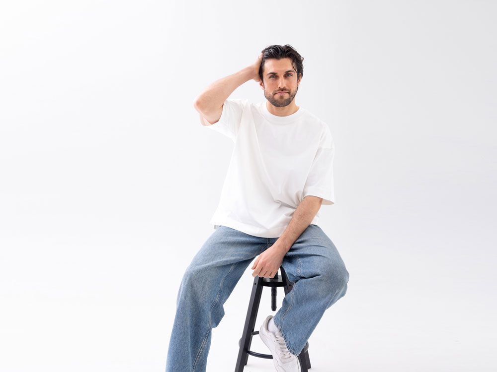 Футболка оверсайз Beta.01 унисекс, молочный-5