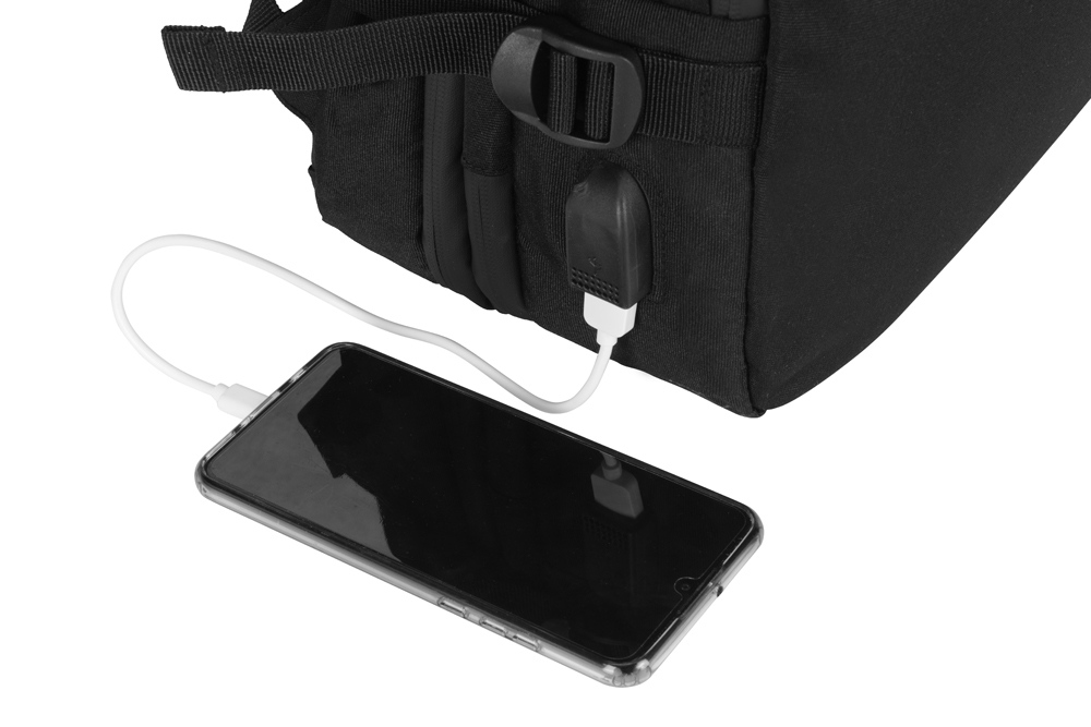 Водостойкий рюкзак-трансформер Convert для ноутбука 15, черный-14