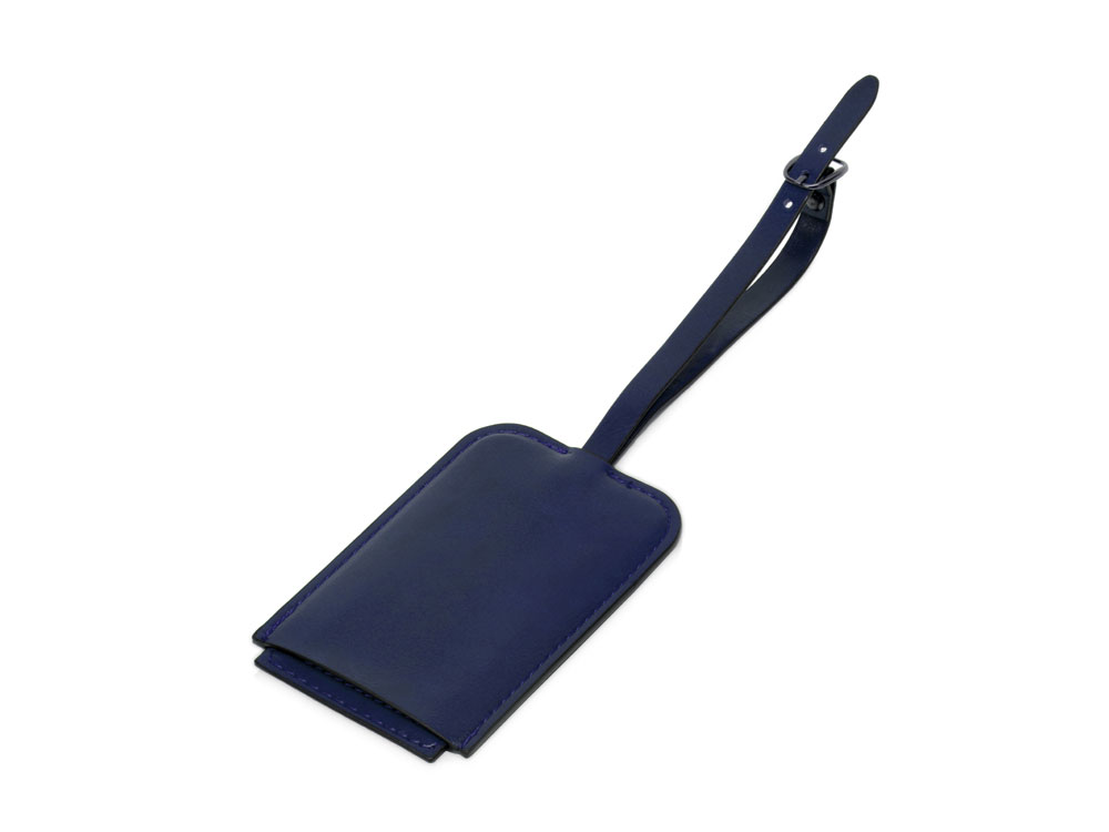 Багажная бирка из PU Fabrizio, синий-1